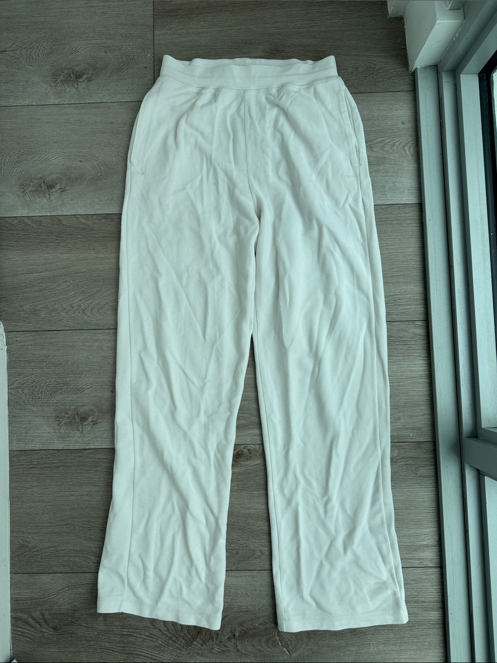 Alo Waffle White Lounge Pants